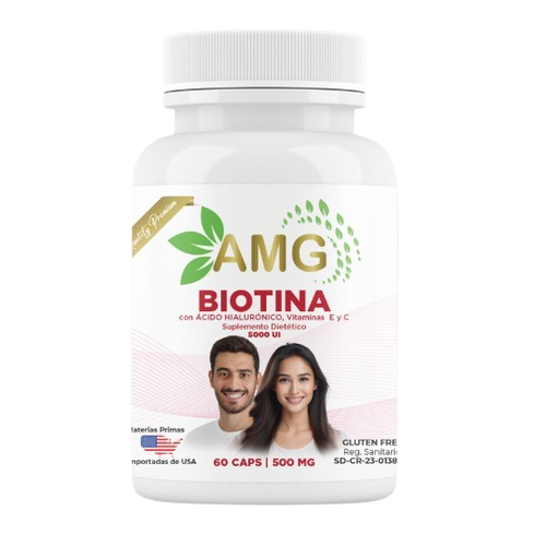 Biotina, Ácido Hialurónico + Vitamina E y C